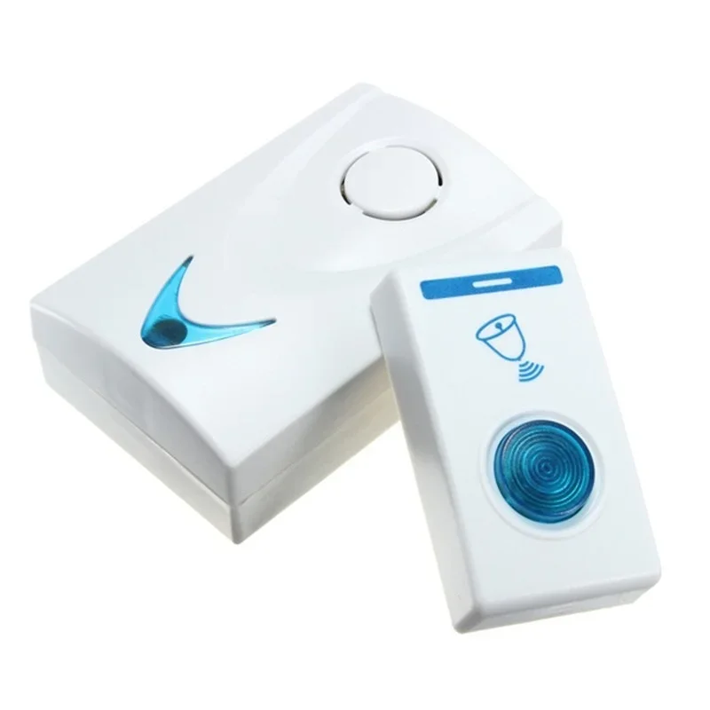 Home Security Ring - جرس الباب اللاسلكي LED 2 زر