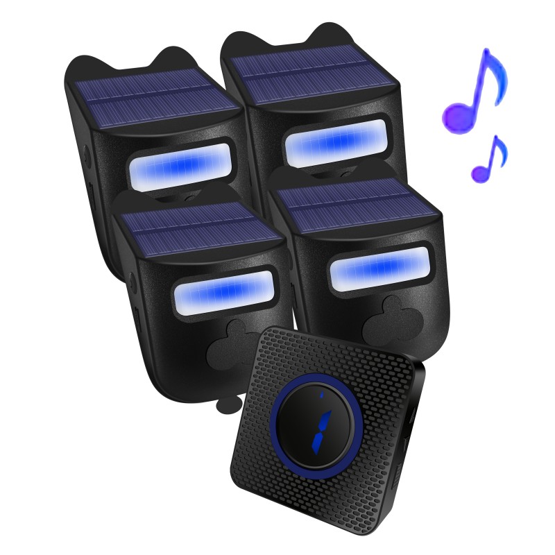 Home Security Ring System - كاشف مستشعر الحركة اللاسلكي 52 قدم