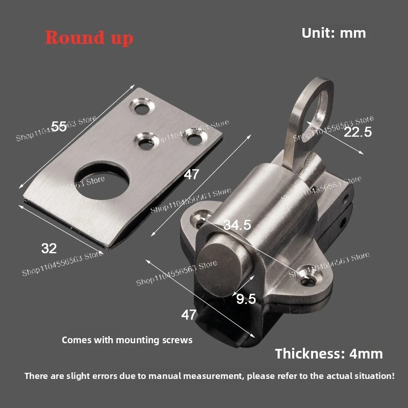 Home Security Ring - قفل باب زنبركي من الفولاذ المقاوم