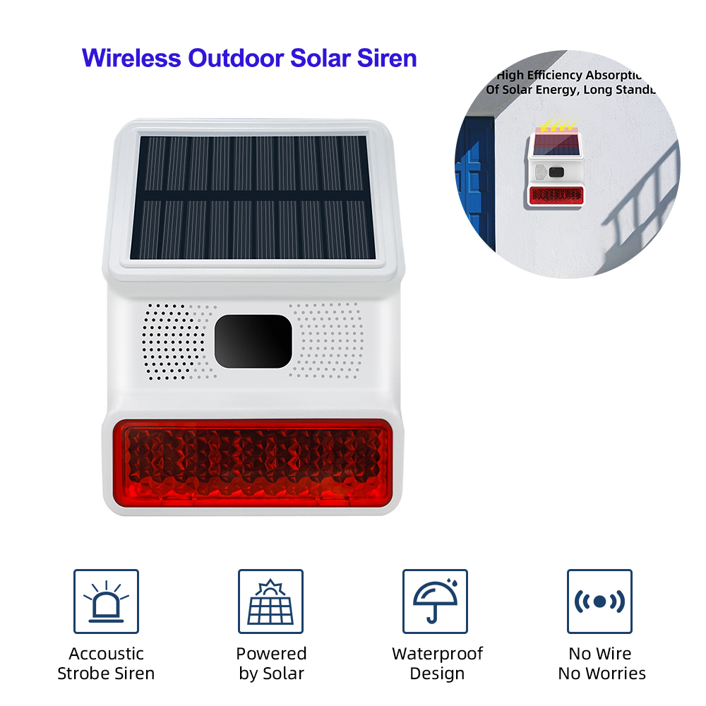 Home Security Lights Outdoors - TAIBOAN 433MHZ اللاسلكية الشمسية ضوء الصوت