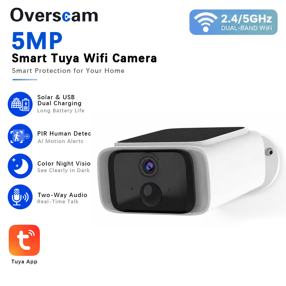 Home Security Outdoor Cameras - كاميرا أمان لاسلكية تعمل بالطاقة الشمسية