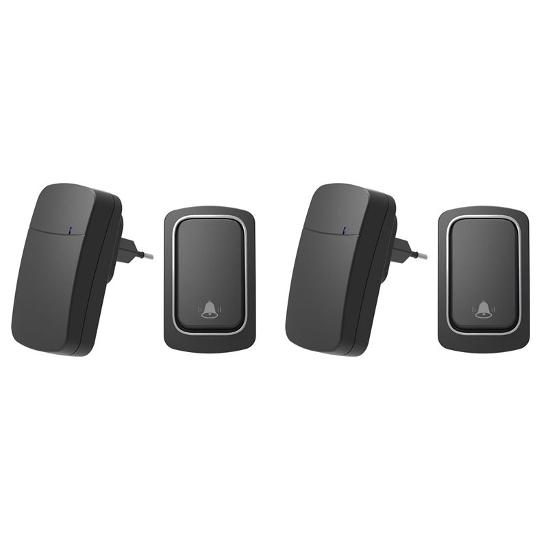 Home Security Ring - جرس باب لاسلكي ذاتي الطاقة بدون
