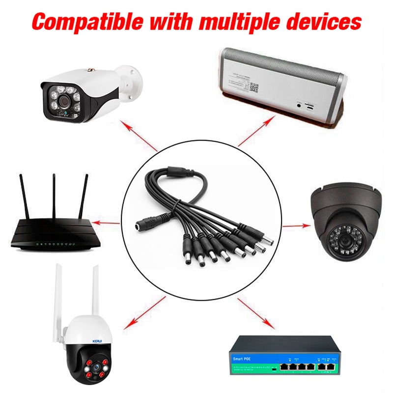 5.5x2.1 مللي متر 1 أنثى إلى 2  - مراجعة Home Security Technician وسعره