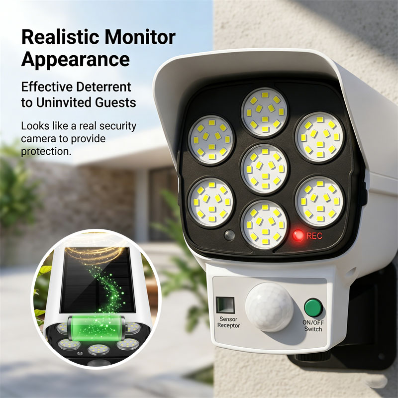 كاميرا أمان وهمية تعمل بالطاقة - مراجعة Home Security Lights Outdoors وسعره