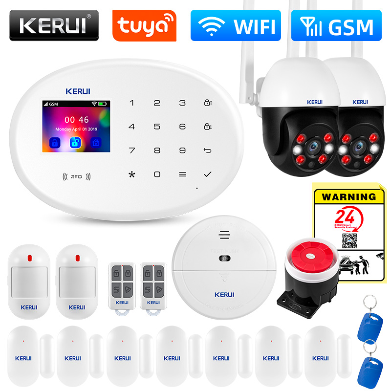 KERUI W202 WIFI GSM نظام إنذار - مراجعة Home Security Technician وسعره
