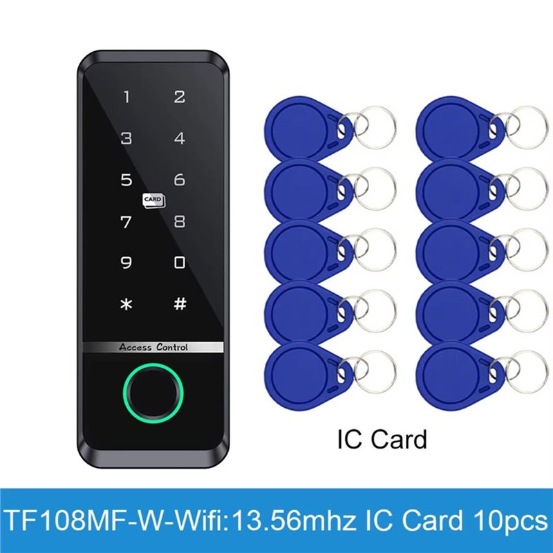 قفل باب ذكي ABGH-Tuya مع بصمة  - مراجعة Home Security Lock System وسعره