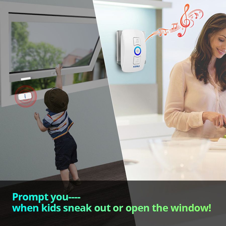 KERUI جرس الباب اللاسلكي أمن ا - مراجعة Home Security Ring وسعره