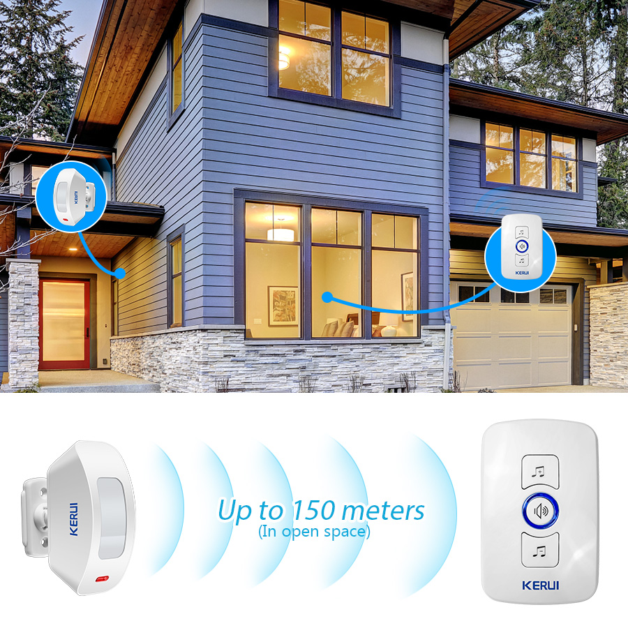 KERUI جرس الباب اللاسلكي أمن ا - مراجعة Home Security Ring وسعره