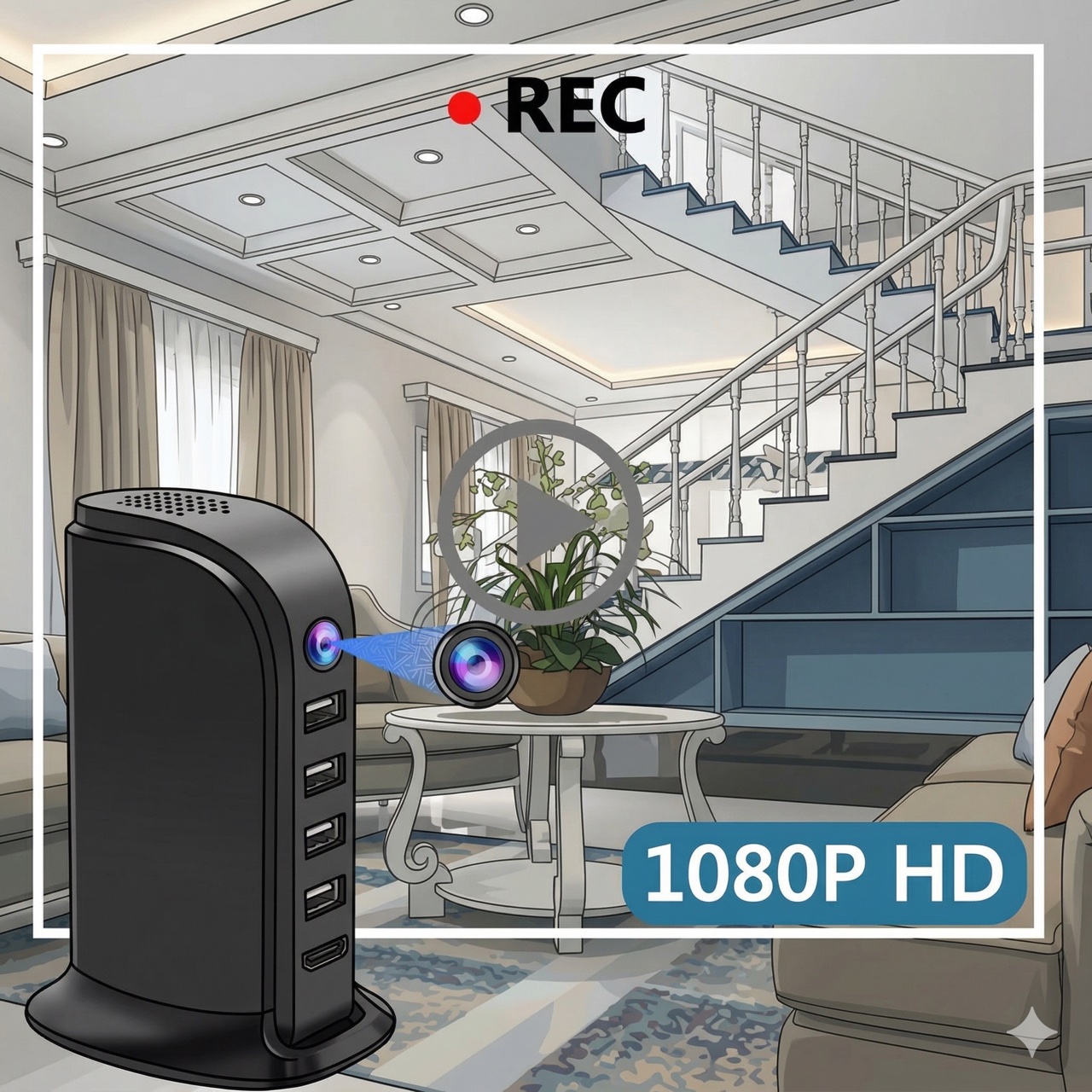 كاميرا أمان واي فاي مدمجة للمن - مراجعة Home Security Officer وسعره