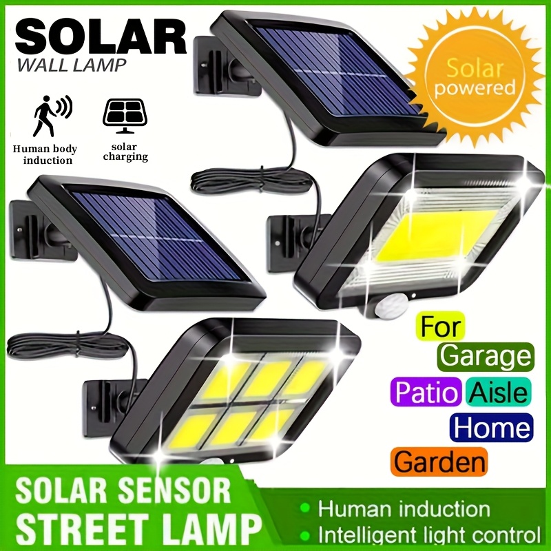 LED الشمسية سبليت الجدار مصباح - مراجعة Home Security Lights Outdoors وسعره