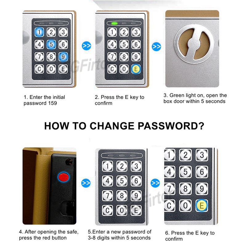 صندوق أمان بكلمة مرور مثبت على - مراجعة Home Security Officer وسعره