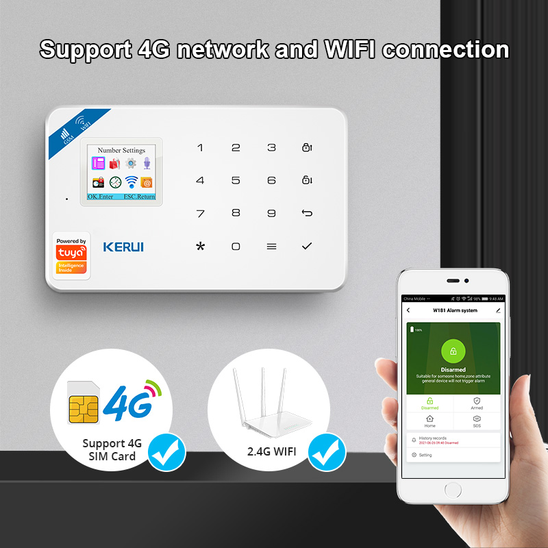 KERUI نظام إنذار أمان عدة W184 - مراجعة Home Security Technician وسعره