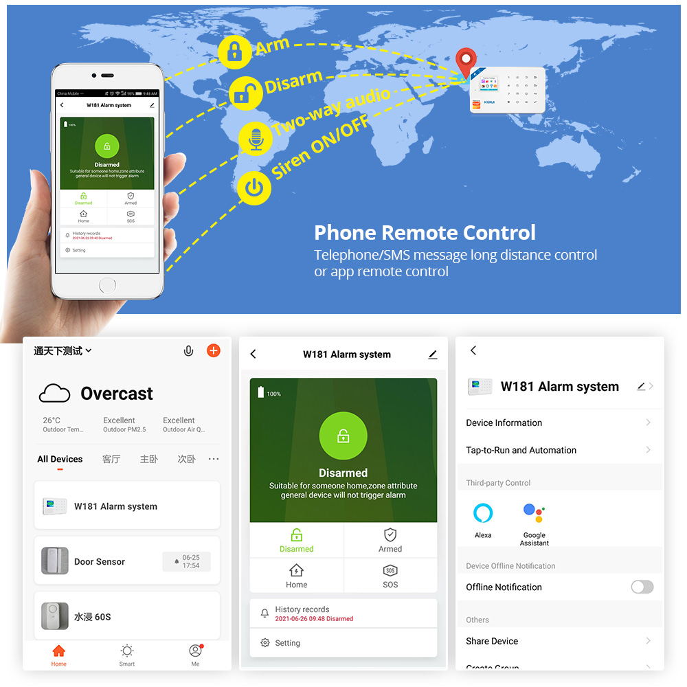KERUI نظام إنذار أمان عدة W184 - مراجعة Home Security Technician وسعره