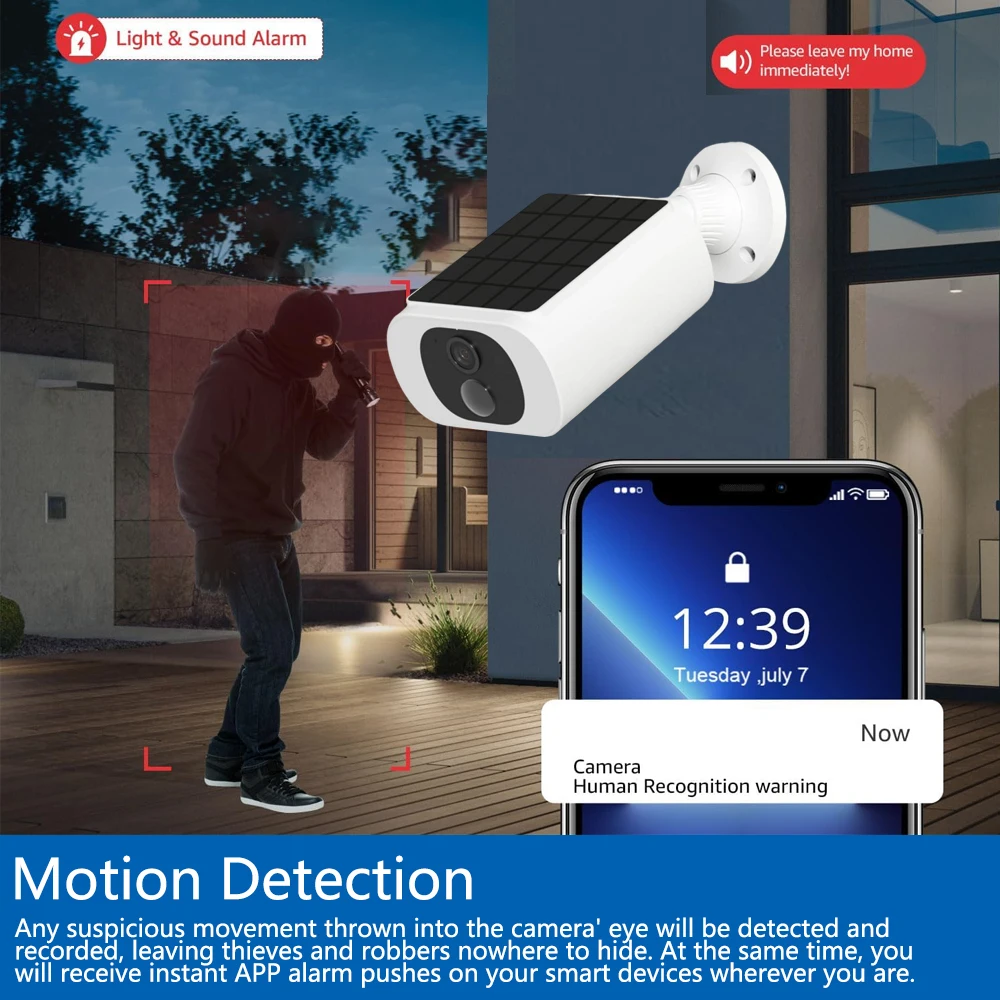 كاميرا أمان لاسلكية تعمل بالطا - مراجعة Home Security Outdoor Cameras وسعره