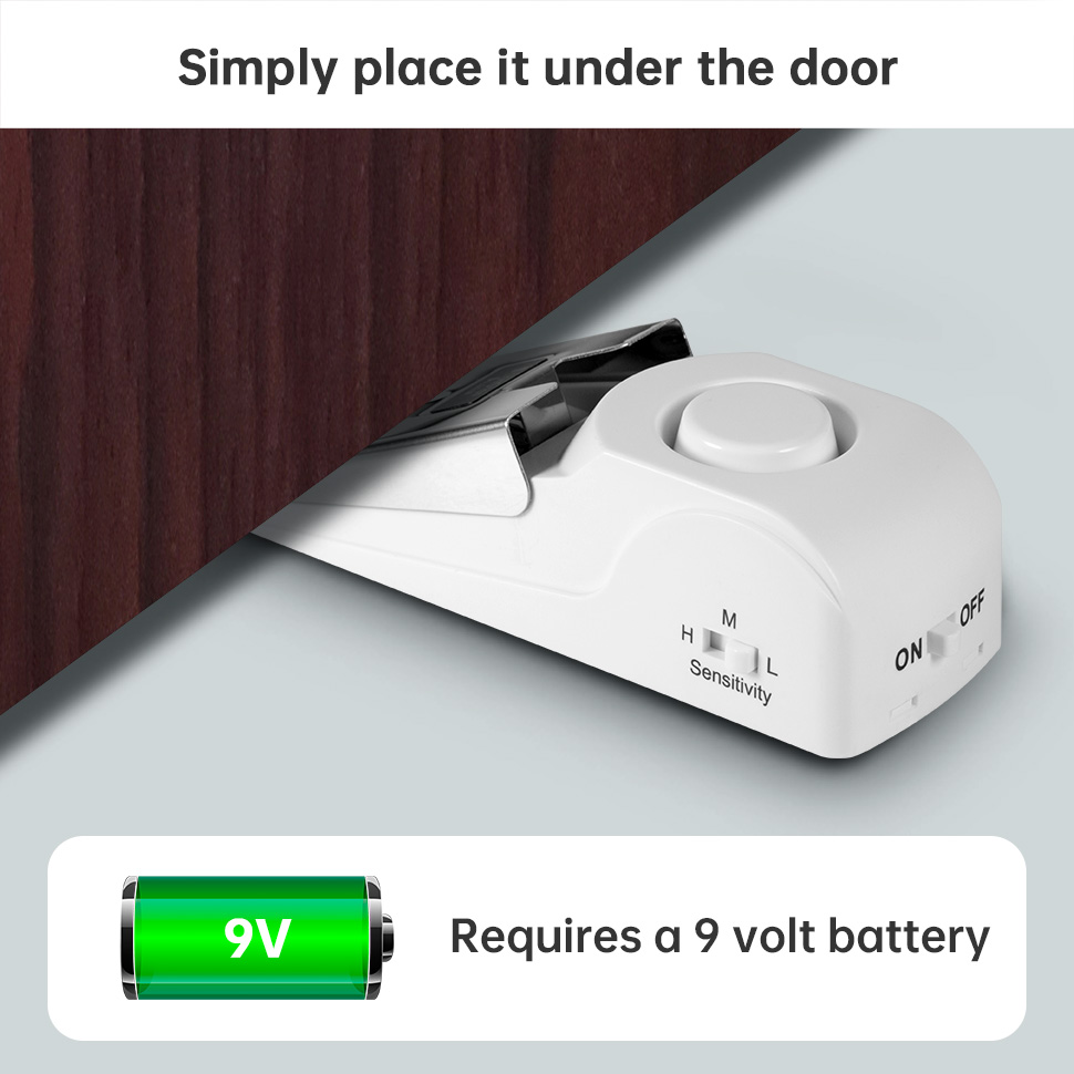 نظام إنذار إيقاف الباب اللاسلك - مراجعة Home Security Lock System وسعره