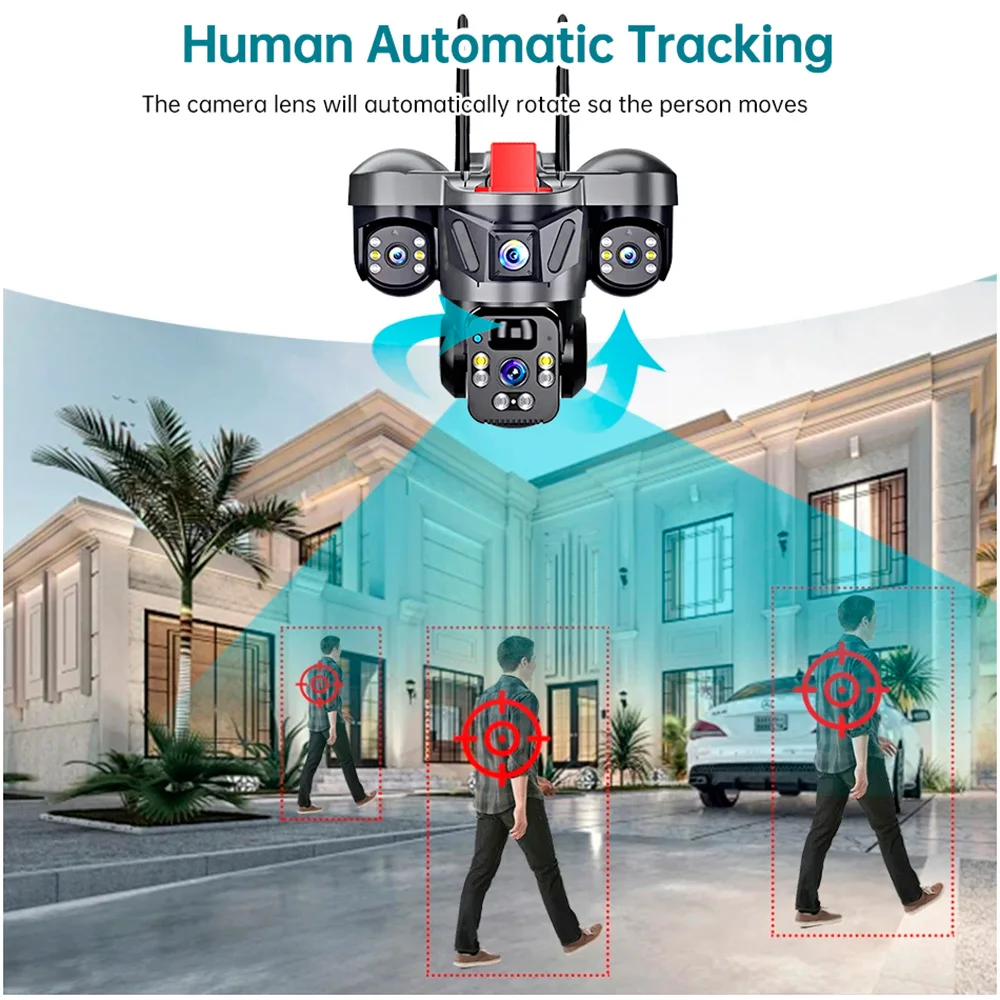 KERUI في الهواء الطلق PTZ 6MP  - مراجعة Home Security Outdoor Cameras وسعره